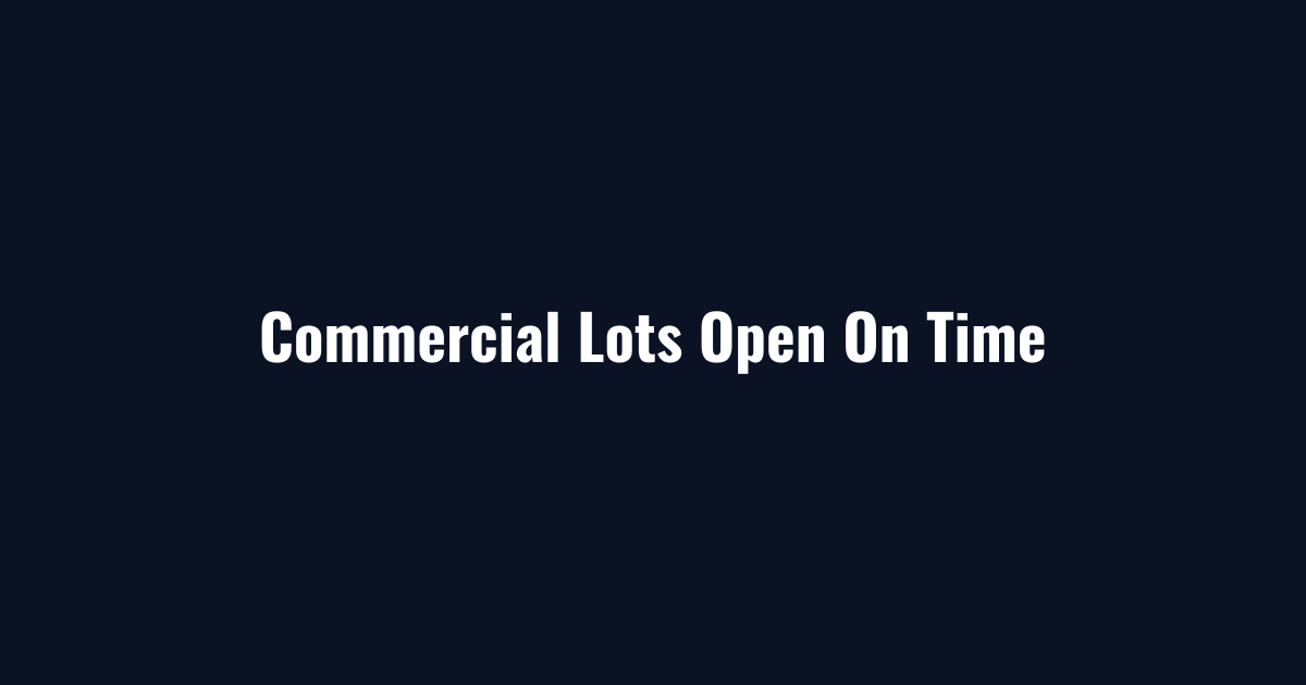 Snow removal Cleveland commercial lots opened on time every storm